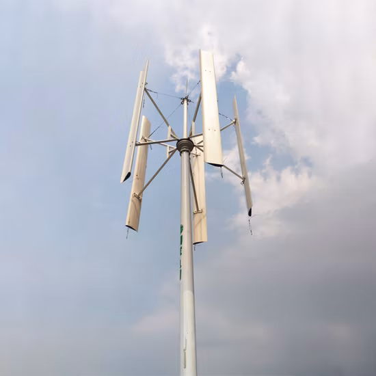 10 Kw 20 Kw フラワー チューリップ 垂直軸風力発電機および太陽光ハイブリッド発電システム 垂直風力タービン発電機